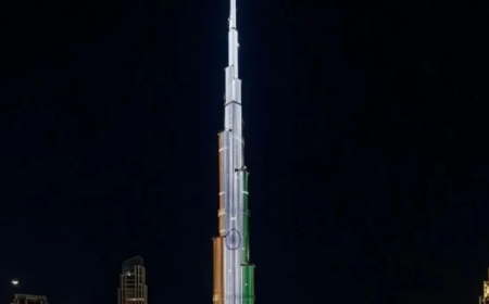 దుబాయ్‌లో వరల్డ్ గవర్న్‌మెంట్స్ సమ్మిట్.. బుర్జ్ ఖలీఫాపై మువ్వన్నెల వెలుగులు