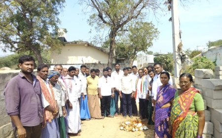 రేపాల గ్రామంలో సిసి రోడ్ల నిర్మాణానికి శంకుస్థాపన