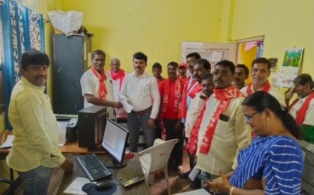 దేశవ్యాప్తంగా రైతు కార్మిక చట్టాల సమ్మెలో భాగంగా