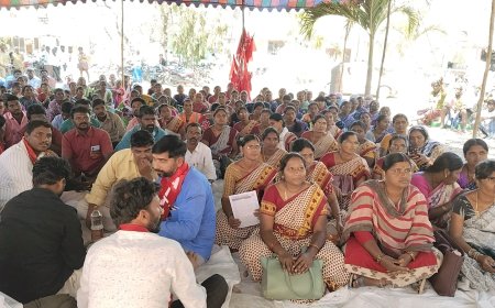 కేంద్ర ప్రభుత్వ కార్మిక, రైతు వ్యతిరేక విధానాలపై ఐక్య పోరాటాలు చేద్దాం
