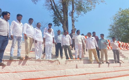 తెప్పోత్సవం ఏర్పాట్లను పరిశీలించిన మున్సిపల్ చైర్మన్,వైస్ చైర్మన్,కౌన్సిలర్లు