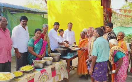 ఇందిరా వృధా అనాధాశ్రమంలో అన్నదాన కార్యక్రమం
