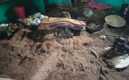 ప్రమాదవశాత్తు అంటుకున్న గ్యాస్ సిలిండర్...తప్పిన పెను ప్రమాదం