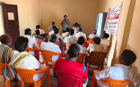 బుడ్డా రెడ్డి పల్లి గ్రామం   రైతులకు నేల కోత పై అవగాహన సదస్సు