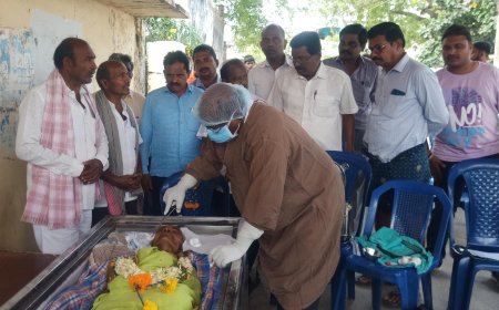 మునగాల మండలం పరిది లోని బరాఖత్ గూడెం గ్రామం లో నేత్రదానం