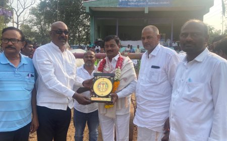 ఒంగోలు జాతి బల ప్రదర్శనకు ముఖ్యఅతిథిగా హాజరైన మందడిచితంబర్ రెడ్డి