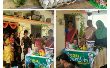 అంగన్వాడి కేంద్రానికి పోషణ పక్షం కార్యక్రమానికి ముఖ్య అతిథిగా హాజరైన ఆసియా బేగం ఐసిడిఎస్