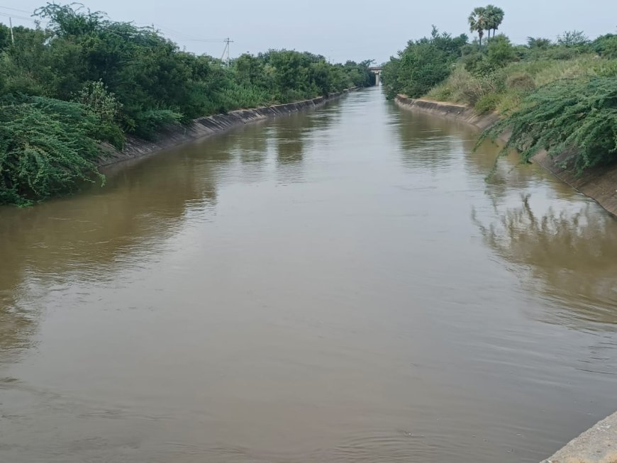 శ్రీరామ్ సాగర్ నీళ్లు గల గల పారుతున్న కాలువలు