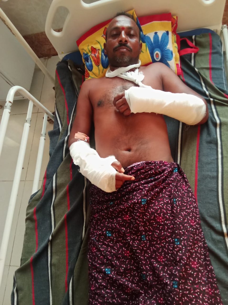 తాడిచెట్టు పైనుంచి పడి గీత కార్మికుడికి గాయాలు