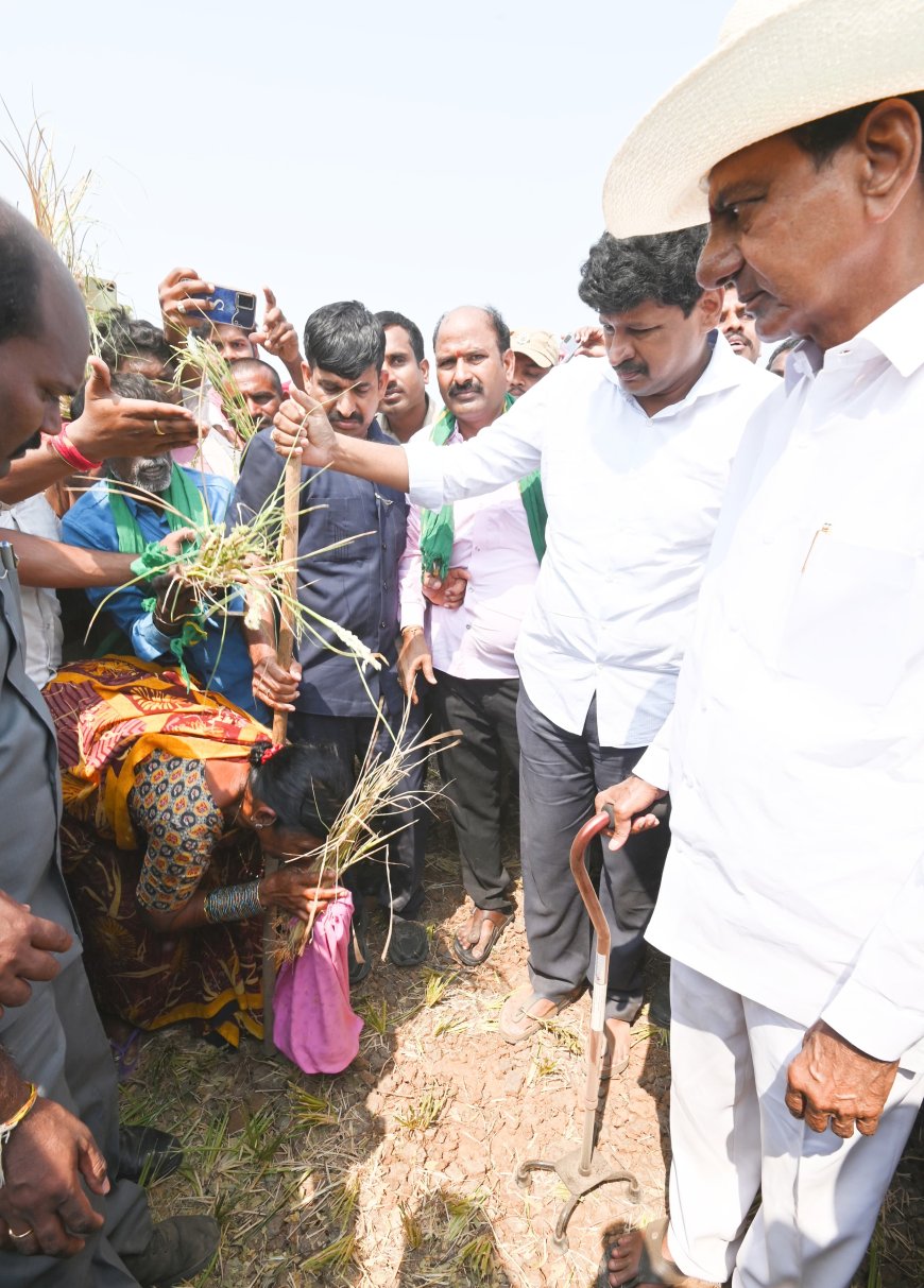 రైతులకు అండగా ఉంటాం మాజీ సీఎం కేసీఆర్