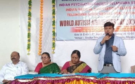 నిజామాబాద్ ప్రపంచ ఆటిజం అవగాహన దినోత్సవం