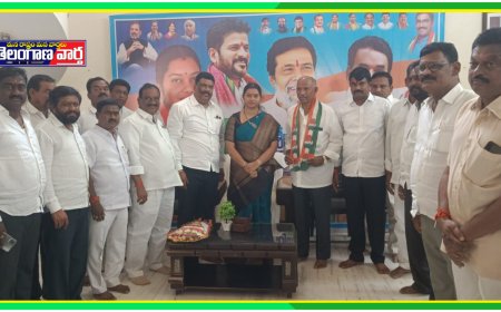 కాంగ్రెస్ పార్టీలో చేరిన బిఆర్ఎస్ పార్టీ మల్దకల్ మండల అధ్యక్షుడు....