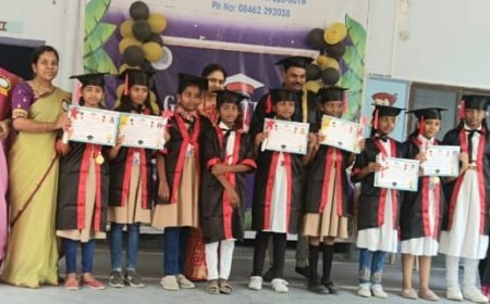 నారాయణ పాఠశాలలో ఘనంగా గ్రాడ్యుయేషన్ వార్షికోత్సవ వేడుకలు..