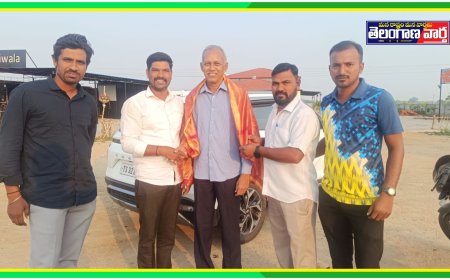 తెలంగాణ ఫుట్బాల్ అసోసియేషన్ వైస్ ప్రెసిడెంట్ కు సన్మానం 