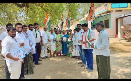 వెంకటరామపురంలో కాంగ్రెస్ నల్లగొండ ఎంపీ అభ్యర్థిని గెలిపించాలని ఇంటింటా ప్రచారం