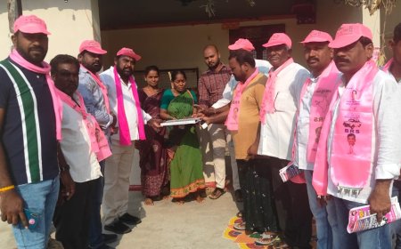 ఆజీంపేట,కొండంపేట గ్రామాల్లో క్యామా మల్లేష్ గెలుపు కోసం బీఆర్ఎస్ నాయకులు ఇంటింటా ప్రచారం