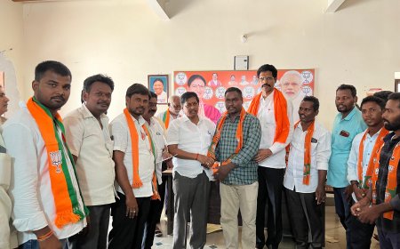 బిఆర్ఎస్ పార్టీ నుంచి నక్కలపల్లి మాజీ సర్పంచ్ బీజేపీ లో చేరిక.