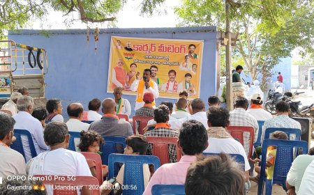 ఉదండాపురం ,& బుడ్డారెడ్డిపల్లి, గ్రామంలో ఇంటింటా ప్రచారం బిజెపి నాయకులు.