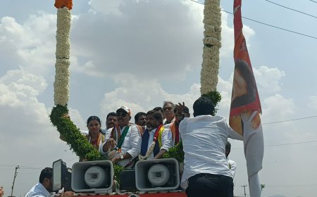 గద్వాల లకు వచ్చిన భట్టి విక్రమార్క ఘన స్వాగతం పలికిన