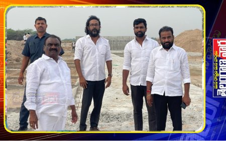 బిక్కేర్ వాగులో చెక్ డ్యామ్ పనులను పర్యవేక్షిస్తున్న ఎమ్మెల్యే