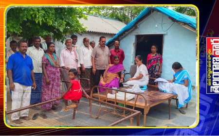 టార్గెట్ పాపులేషన్ స్క్రీనింగ్ సెంటర్ ను సందర్శించిన జిల్లా ప్రోగ్రాం కోఆర్డినేటర్