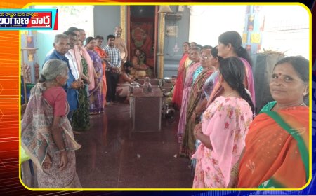 పిల్లలమర్రిలో ఘనంగా లక్ష మల్లె పుష్పార్చన...