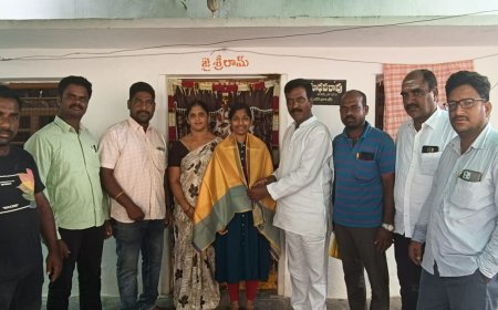 ఎం.బి.బి.ఎస్ సీటు సాధించిన ప్రణతి సిందేకు ఘనమైన సత్కారము చేసిన అఖిలపక్ష ఐక్యవేదిక.