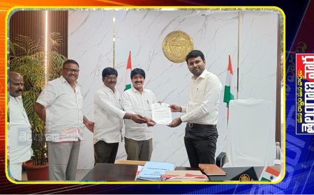 ★కలెక్టర్ కి వినతిపత్రం అందించిన ఎమ్మెల్యే విజయుడు .