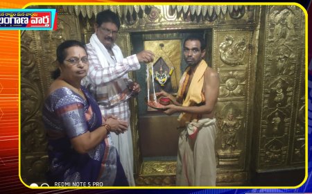 శ్రీ తిమ్మప్ప స్వామి కి వెండి మొలత్రాడు వితరణ