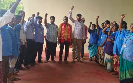 వేతనాల పెంపుకై ఆసుపత్రి కార్మికులు పోరాటానికి సిద్ధంకండి