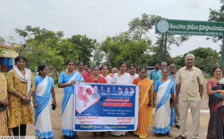 గౌతంపూర్ లో సికిల్ సెల్ ఎనీమియా వ్యాధిపై అవగాహన. 