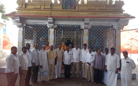 శ్రీ తిమ్మప్ప స్వామి దేవాలయం దర్శించుకున్న ఎంపీపీ, జడ్పిటిసిలు