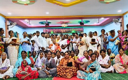 బిషప్ సుదర్శనమును సన్మానించిన పెనియేలు సంఘం