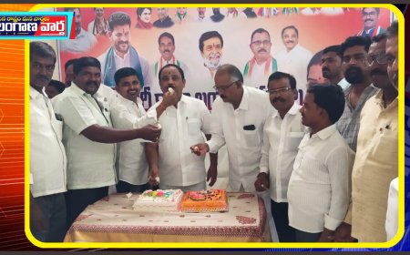 ఘనంగా ఎంపి మల్లు రవి జన్మదిన వేడుక....