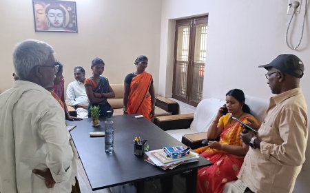 సరితమ్మ ను కలిసిన బసాపురం మహిళలు..