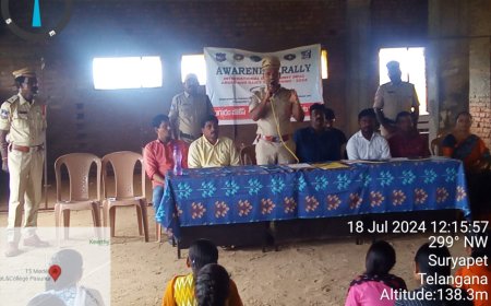 మత్తుపారుదలపై విద్యార్థులకు అవగాహన సదస్సు సీఐ