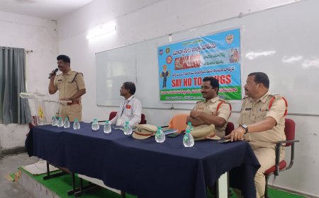ఈరోజు జిల్లా.ఎస్పి గారి ఆదేశాల మేరకు డ్రగ్స్ నిర్మూలన అవగాహన కార్యక్రమం
