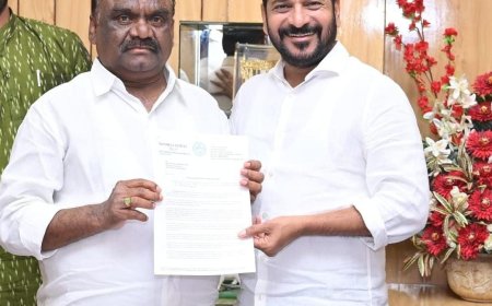 సీఎం రేవంత్ రెడ్డికి ఎమ్మెల్యే మందుల సామేల్ వినతి పత్రం అందజేత