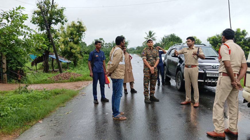 ముంపు ప్రాంతాలను సందర్శించిన ఎస్పీ శబరిస్