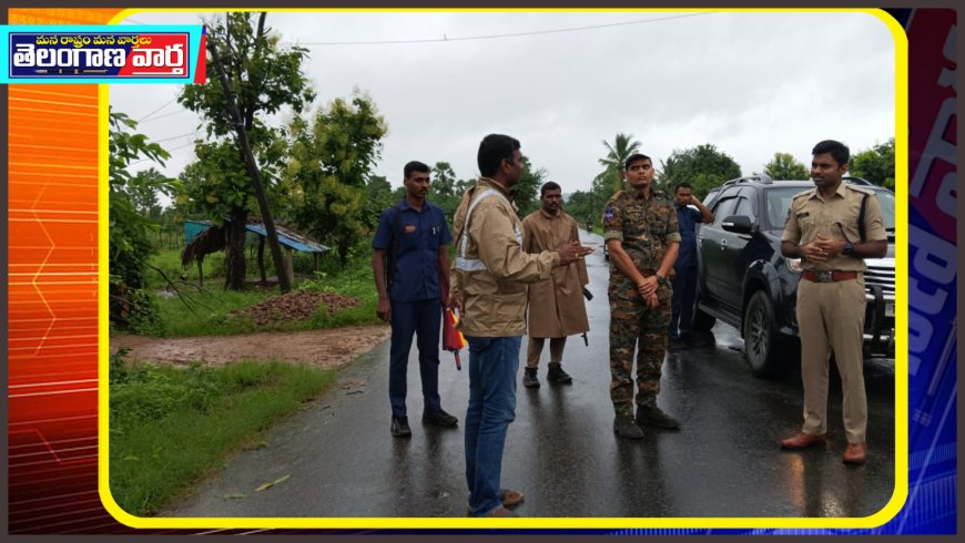 ముంపు ప్రాంతాలను సందర్శించిన ఎస్పీ శబరిస్