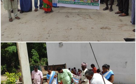 స్వచ్ఛ ధనం  పచ్చదనం గురించి ప్రజలకు అవగాహన కల్పిస్తున్న