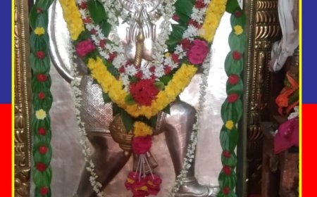 ప్రత్యేక అలంకరణలో విజయాంజనేయ స్వామి