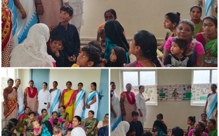 అంగన్వాడీ లో తల్లిపాల వారోత్సవం.