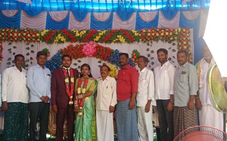 రిసెప్షన్ వేడుకల్లో పాల్గొన్న గూడెం మాజీ సర్పంచ్ మామిళ్ళపల్లి చక్రవర్తి