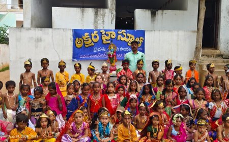 ఘనంగా అక్షర ఉన్నత పాఠశాల లో కృష్ణాష్టమి వేడుకలు