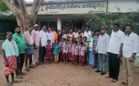 జానకిపురంలో ఉపాధ్యాయ వీడ్కోలు సమావేశం