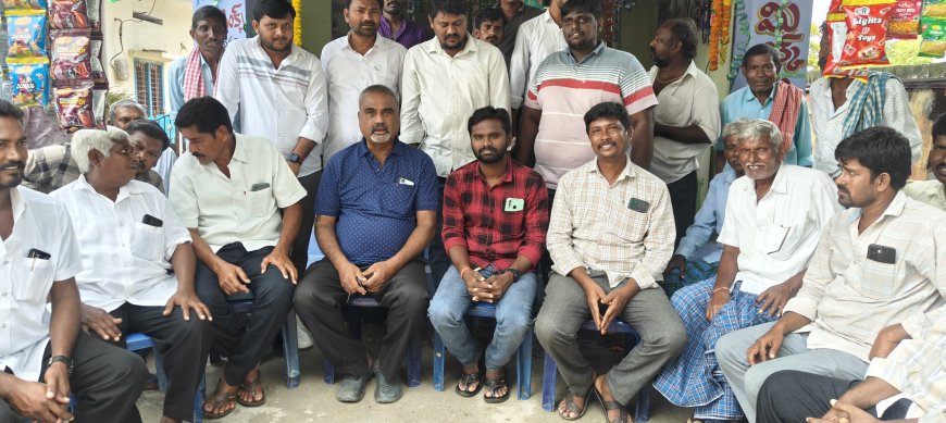 మండల యువజన కాంగ్రెస్  అధ్యక్షులుగా పోటీ చేస్తున్న అభ్యర్థి  అనిల్ ప్రచారం