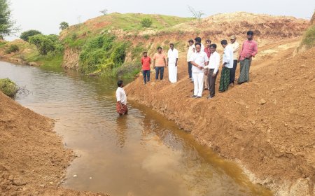 చిన్నోనిపల్లి రిజర్వాయరు డ్యాం నుండి నీరు విడదల ఫలించిన ఇరిగేషన్  అధికారుల కృషి