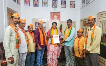 బిజెపి సభ్యత్వ నమోదు కార్యక్రమం**బిజెపి నియోజకవర్గ చల్లా శ్రీలత రెడ్డి