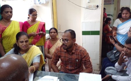 SSFP మైక్రో యాక్షన్ ప్లాన్ సిద్ధం చేస్తున్న ఐసిడిఎస్ ఆరోగ్య సిబ్బంది. 